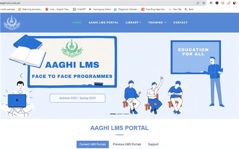 How to Login AIOU Aaghi LMS Portal.
